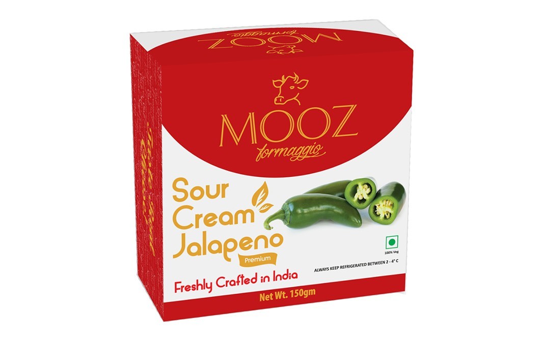 Mooz Sour Cream Jalapeno    Box  150 grams
